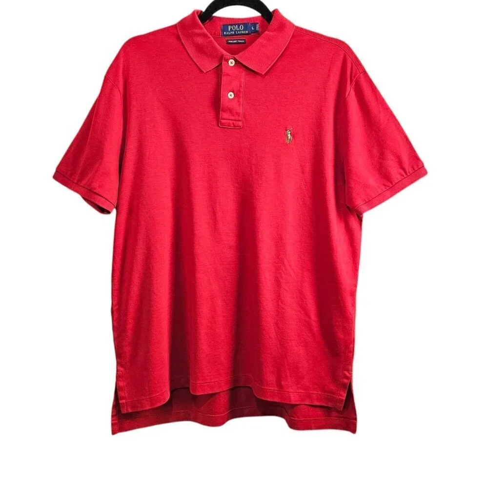 Polo Ralph Lauren Men's New Classic Fit Soft Cotton Red Polo Shirt